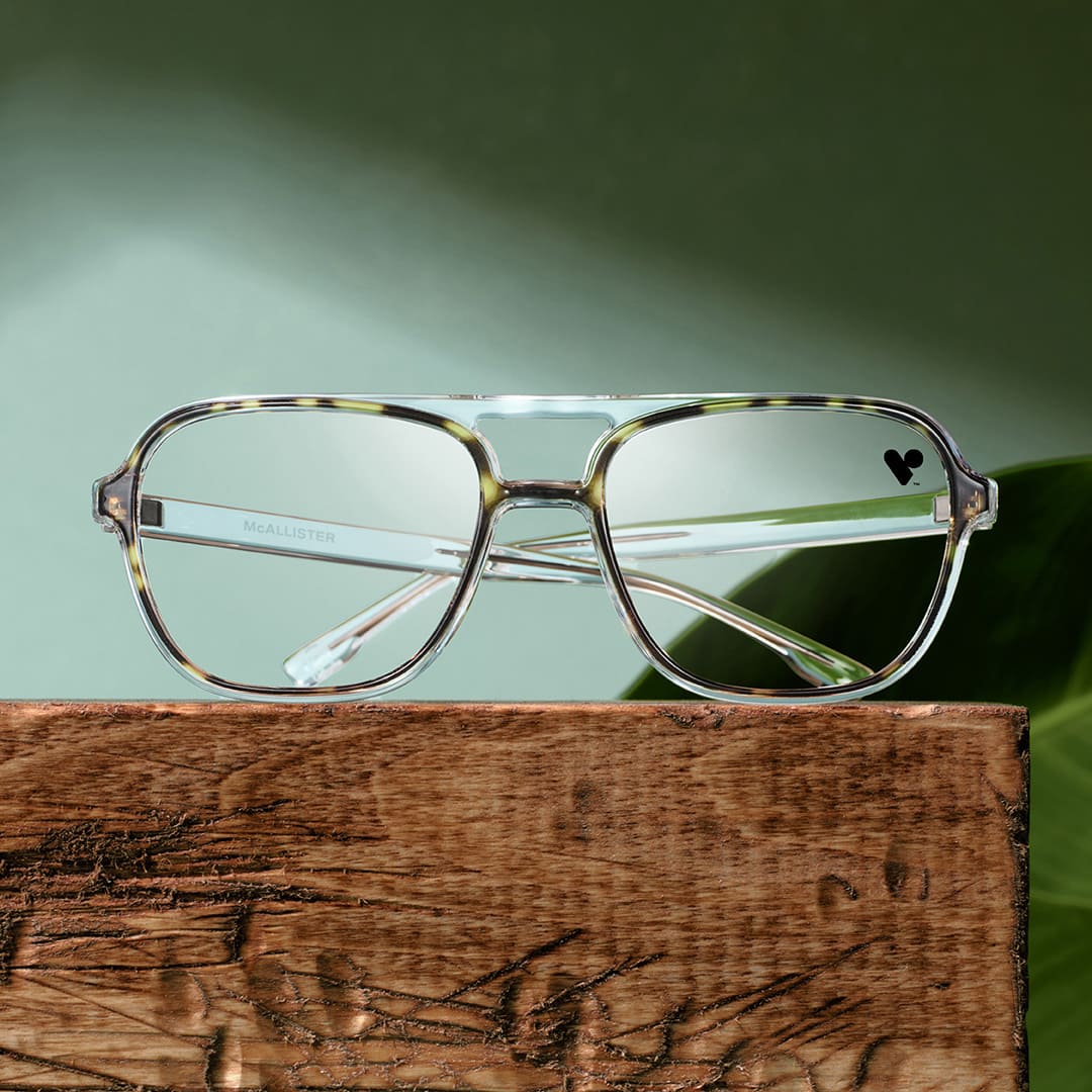 glasses on table